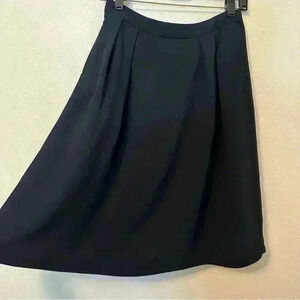 Uniqlo Navy Blue Midi Skirt